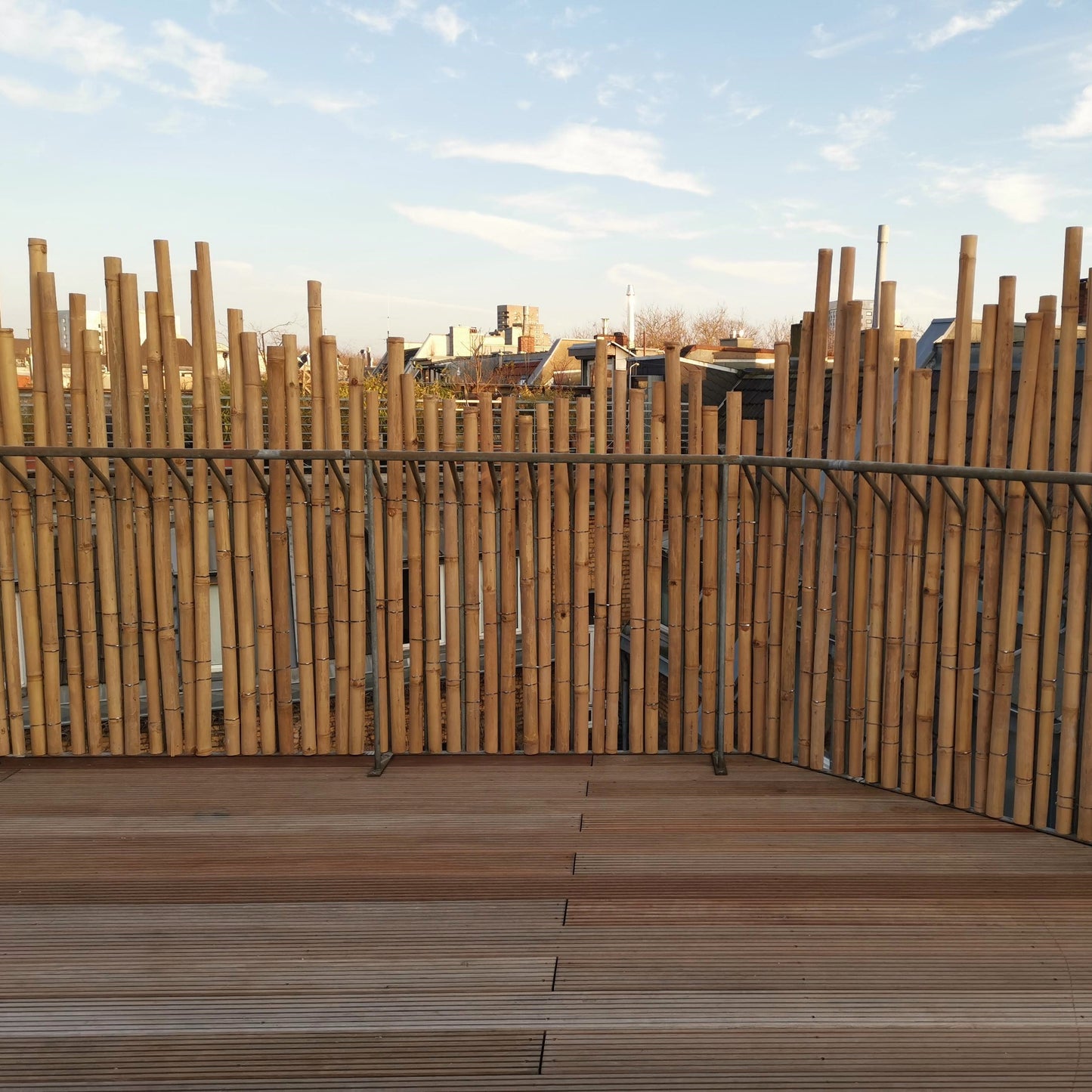 Lockere Bambuswand für mehr Privatsphäre