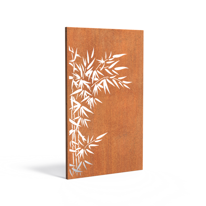 Sichtschutz Paneel aus Cortenstahl - Naturmotive
