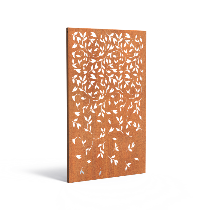 Sichtschutz Paneel aus Cortenstahl - Naturmotive