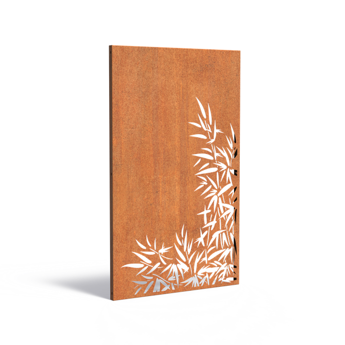 Sichtschutz Paneel aus Cortenstahl - Naturmotive