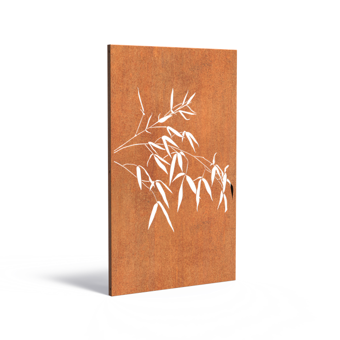 Sichtschutz Paneel aus Cortenstahl - Naturmotive