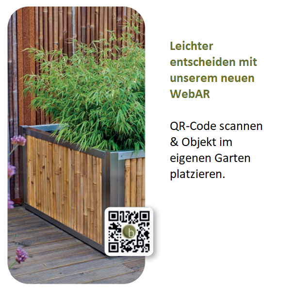 QR-Code zur Produktsimulation im eigenen Garten (WebAR)