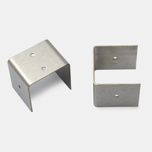 Profilé de montage latéral pour panneau de clôture en acier inoxydable et acier Corten