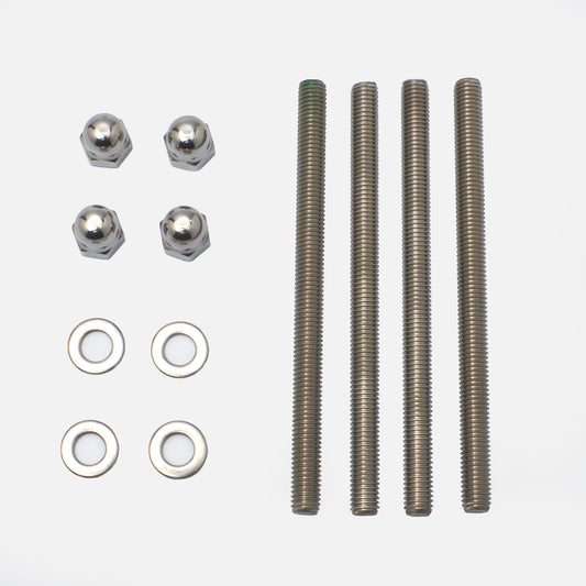 Montageset zur Befestigung der Pfosten mit Bodenankerplatte für Beton- oder Mauerwerk als Untergrund