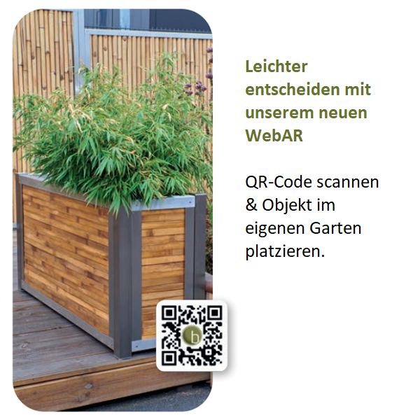 QR-Code zur Produktsimulation im eigenen Garten (WebAR)