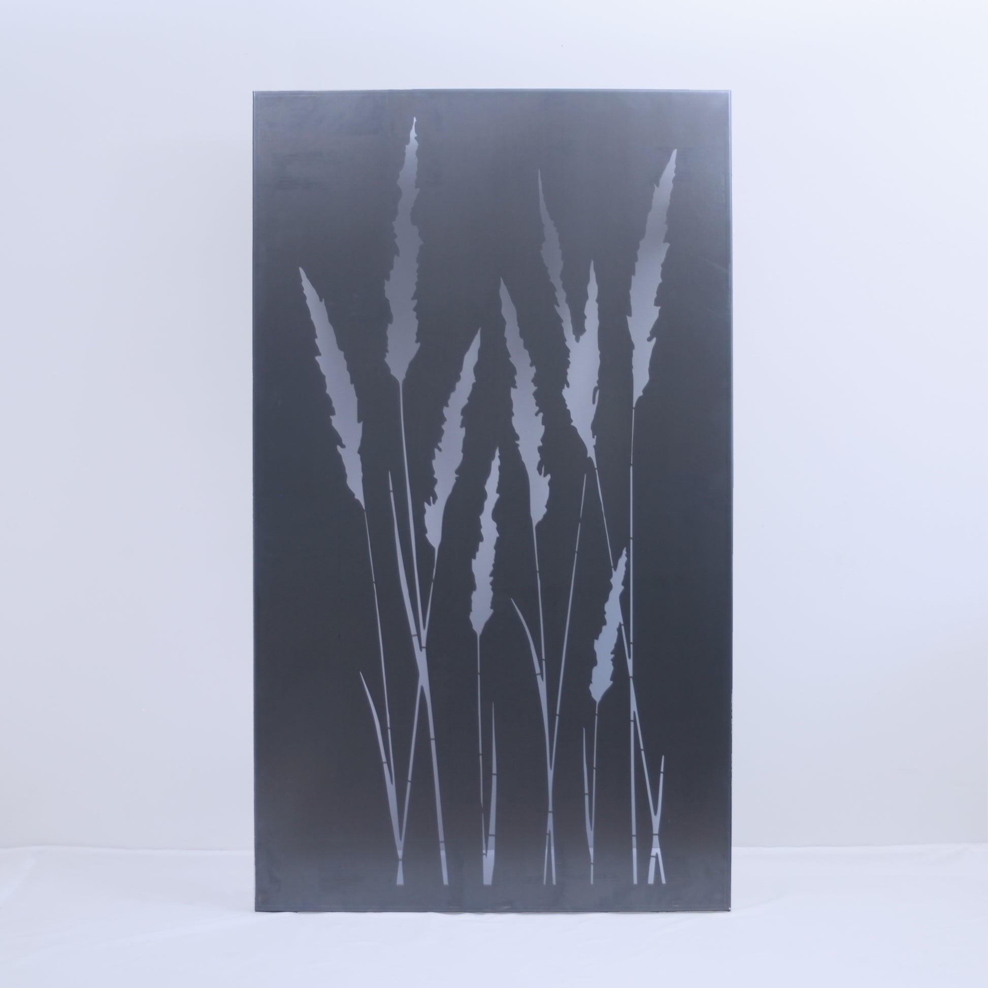 Motivwand mit Gräsern