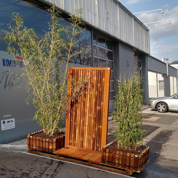 kompaktes Bambus Hochbeet "urban gardening"